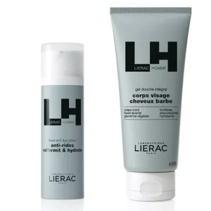 LIERAC HOMME SET FLUIDO ANTIEDAD 50ML + GEL DE DUCHA 200ML