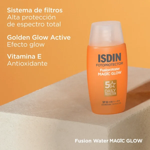ISDIN FOTOPROTECTOR FUSION WATER MAGIC GLOW SPF50 50ML - Imagen 3