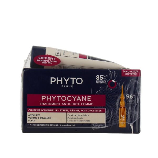 PHYTO PHYTOCYANE MUJER AMPOLLAS CAIDA REACCIONAL 12 X 5ML
