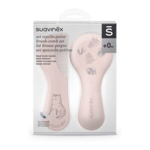 SUAVINEX SET CEPILLO Y PEINE ROSA +0M