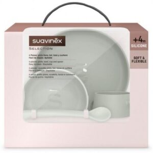 VAJILLA INFANTIL SILICONA SUAVINEX 1 UNIDAD INTENSE COLOUR
