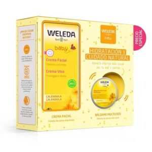 WELEDA PACK CREMA FACIAL CALÉNDULA 50ML + BÁLSAMO NUTRITUVO MULTIUSOS 25GR