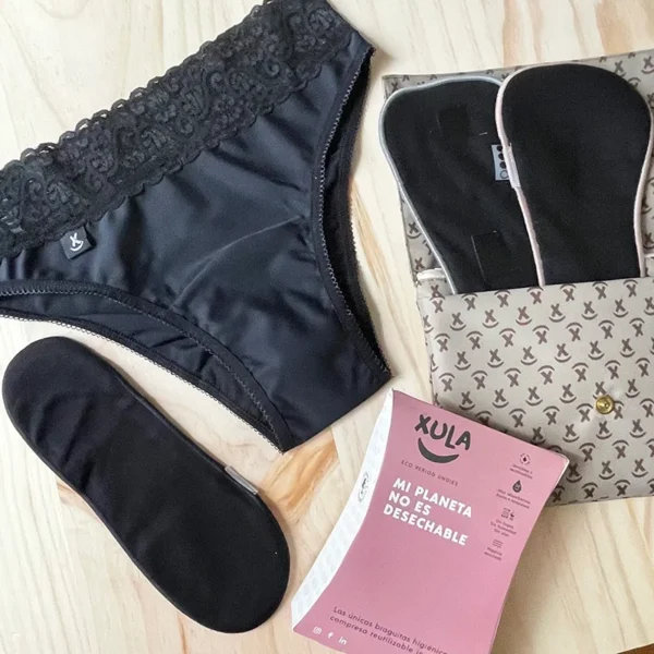XULA BRAGA MENTRUAL COMFORT PLUS NEGRO XL