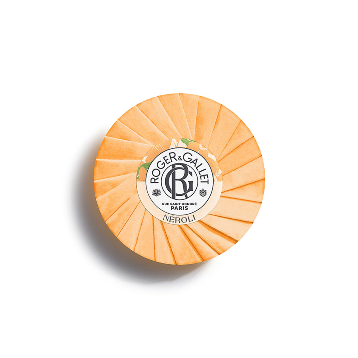 Roger & Gallet Jabón Néroli 100g - Jabón redondo perfumado con esencia de flor de naranjo