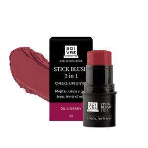 Stick Blush Cherry Soivre Cosmetics - Colorete 3 en 1 para mejillas, labios y ojos