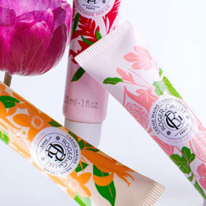 Colección de cremas de manos Roger & Gallet con diferentes fragancias naturales