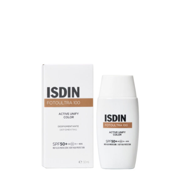 ISDIN FOTOULTRA 100 ACTIVE UNIFY COLOR SPF50+ 50ML protector solar facial con color