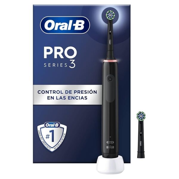 ORAL B CEPILLO ELÉCTRICO PRO3 + 2 CABEZALES DE REGALO