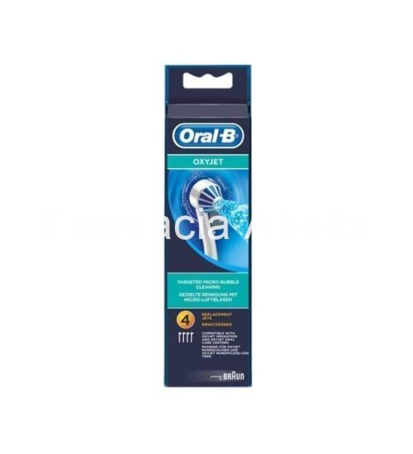 Oral-B Oxyjet Recambio 4 Unidades - Cabezales de repuesto para irrigador dental