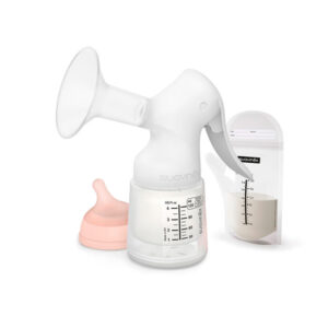 SUAVINEX EXTRACTOR DE LECHE MANUAL con biberón anticólicos