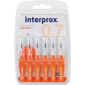 VITIS Cepillo Interprox Super Micro 0.7mm - Cepillo interdental para espacios estrechos