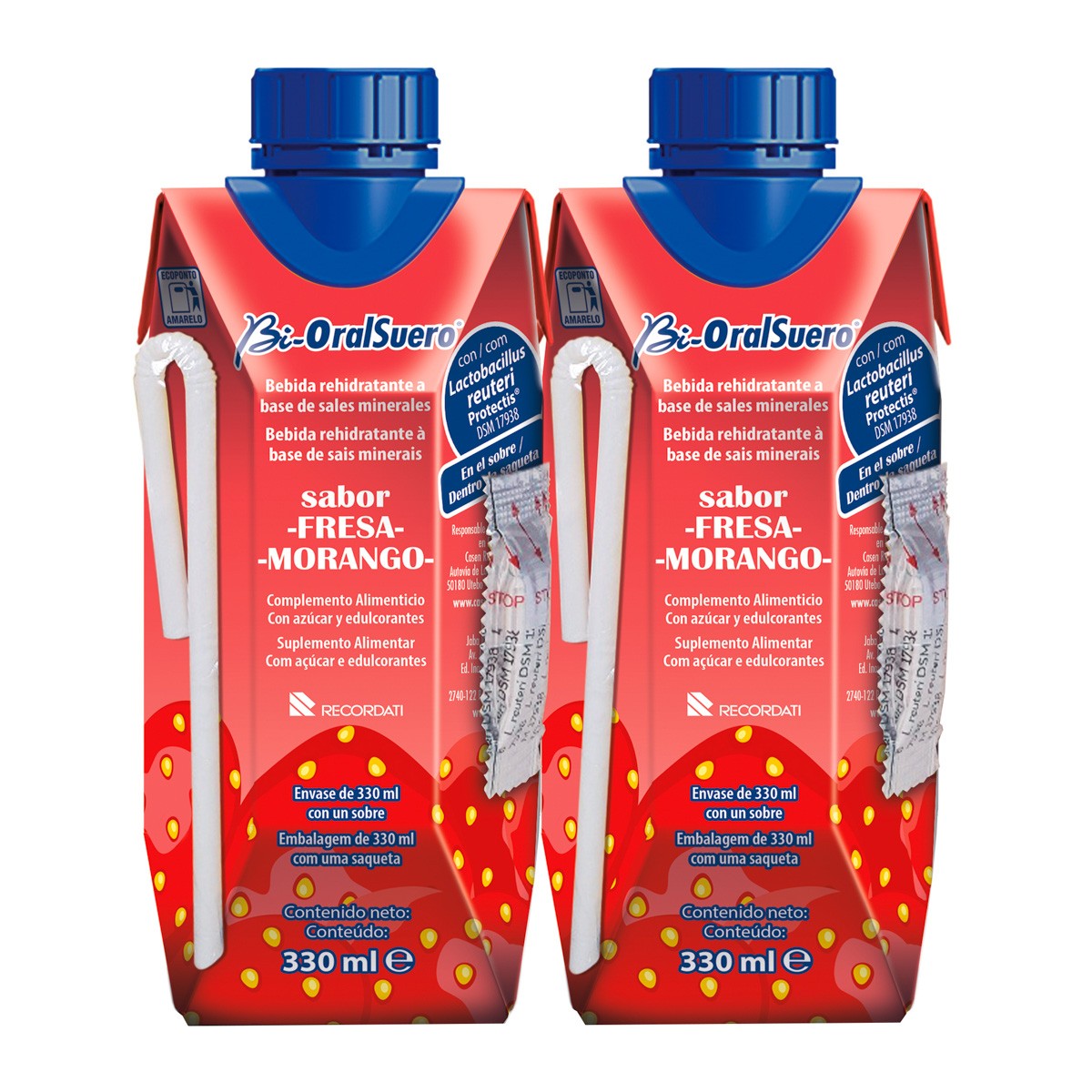 BIORALSUERO FRESA 2X330 ML