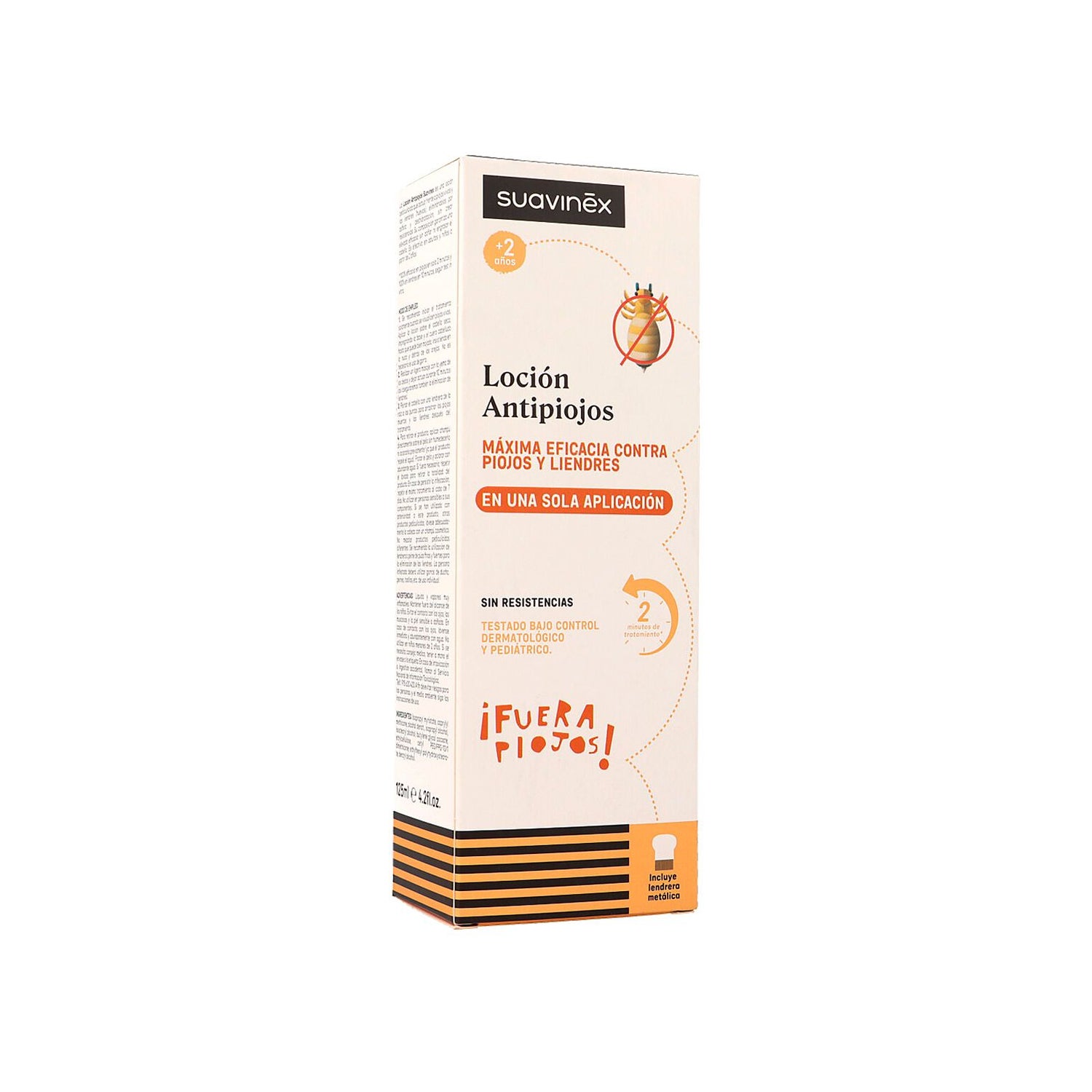 SUAVINEX LOCIÓN ANTIPIOJOS 125ML + PEINE LENDRERA