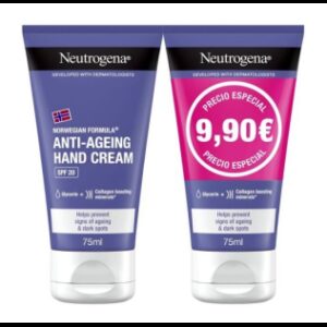 NEUTROGENA DUPLO CREMA DE MANOS ANTIAGE SPF20 2X75ML